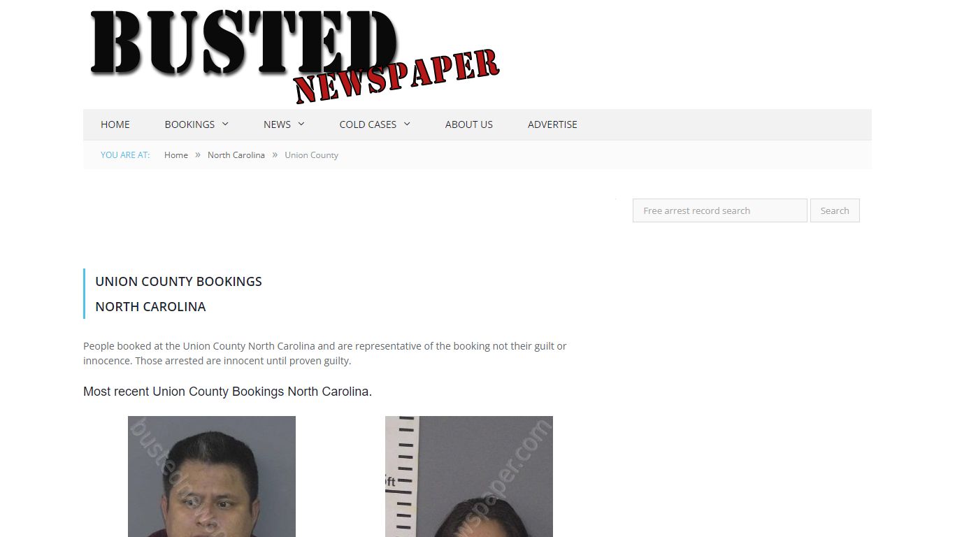 Union County, NC Mugshots - BUSTEDNEWSPAPER.COM