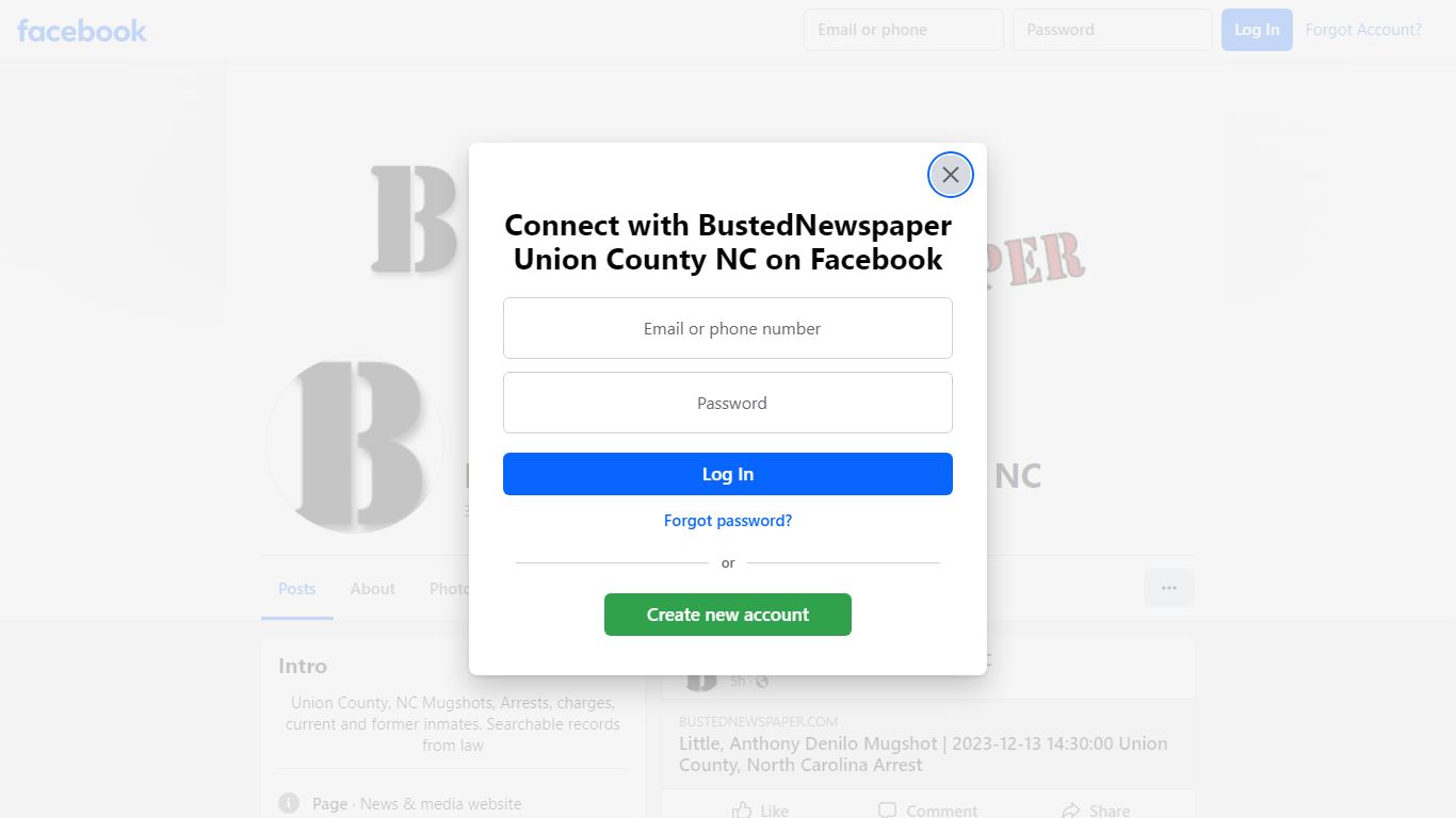 BustedNewspaper Union County NC - Home - Facebook